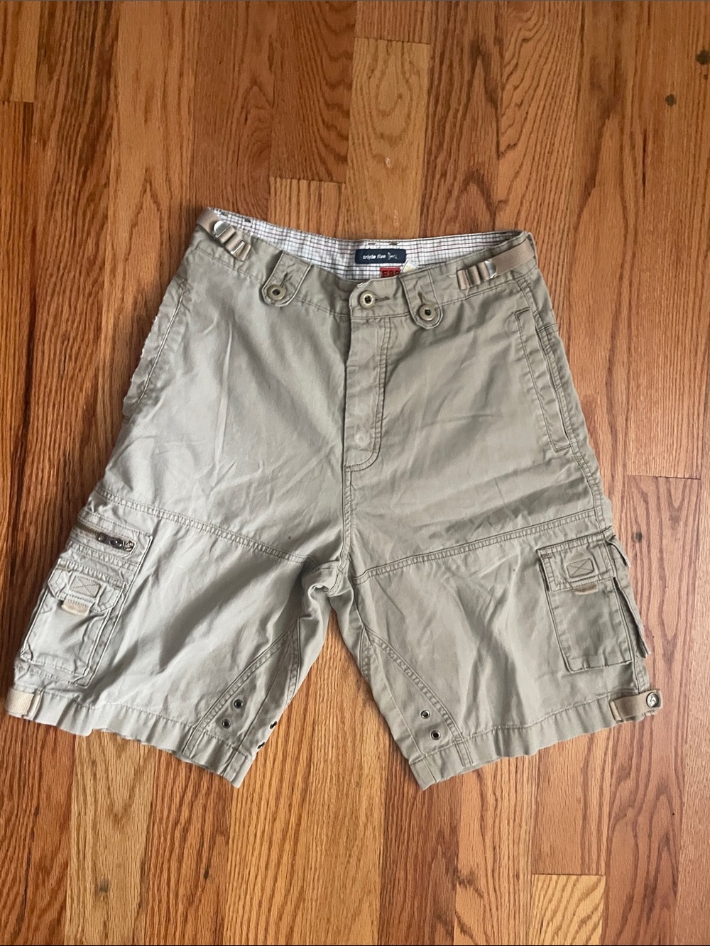 Triple Five Soul Men's Khaki Cargo Shorts